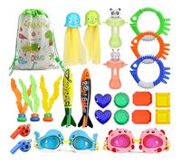 LIXSAZSE Juguetes de Piscina ABS: línea Suave y múltiples Tipos para la coordinación de Ojos y Manos Tamaño Juego Juguetes natación subacuática Buceo , Ochenta y Seis , 86