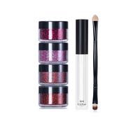 LIXSAZSE Kit de labios con brillo Brillo de labios a prueba de besos Cosméticos convenientes Herramientas de maquillaje, elemento de color rojo