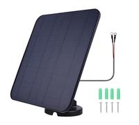 LIXSAZSE Kit de Panel Solar para Ring Video Doorbell 4/3/3 Plus/2 Carga eficiente Fácil instalación Fácil instalación No Incorporado, Negro