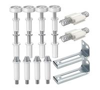 LIXSAZSE Kits de reparación de puertas plegables para armarios, poleas silenciosas y suaves, estructuras funcionales para reformas viviendas, kits reemplazo para puertas 1 pulgada a 1-3/8 pulgadas.