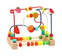 LIXSAZSE Laberinto de Cuentas Creativo, Educativo, Atractivo, Colorido, Rompecabezas de Cuentas, Juguetes con Rodillos para niños, Rompecabezas de montaña