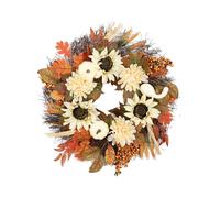 LIXSAZSE Las Coronas de otoño de 24 Pulgadas para la Puerta Entrada añaden un Toque Encanto otoñal. La otoño está Hecha a Mano por un Florista Forma Realista, 50CM, Estilo 1