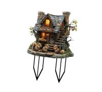 LIXSAZSE Letrero de jardín acrílico para pasarela exterior que crea un acogedor con una decoración llamativa. Casa de ardilla para jardín. Estaca decorativa para Accesorios