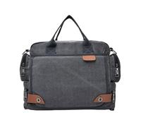 LIXSAZSE Maletín de lona ajustable con múltiples bolsillos para una máxima organización y garantizar la máxima comodidad durante todo el día, gris