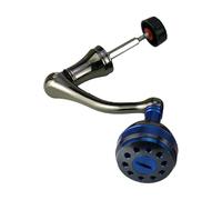 LIXSAZSE Mango de Carrete de Pesca Duradero, solución reemplazo Agarre Brazo basculante Metal Completo, Ligero para Todos los entusiastas la Pesca, Herramienta reparación Brazo, Azul, S