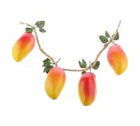 LIXSAZSE Mangos Artificiales realistas, 4 Piezas, Juguete de simulación, no tóxico, para niños, Juguete para fotografía, Accesorios de Cine, vitrinas exhibición, vitrinas Comida.