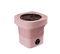 LIXSAZSE Máquina compacta para el hogar y viajes, función táctil fácil, lavadora de ropa interior, lavadora plegable, fácil de almacenar, Rosa