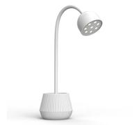 LIXSAZSE Máquina secadora de uñas Cuello de cisne flexible LED Arte Manicura Pegamento Polaco Lámpara gel Salón eléctrico Principiante Luz