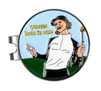 LIXSAZSE Marcador de Pelota de Golf versátil, Ideal para Hombres y Mujeres, con Clip para Gorra, diseño Adorable Caricatura, fácil Usar y Ligero. Clip para Gorra Golf, decoración Visera, Estilo A