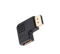 LIXSAZSE Mini Adaptador hacia Abajo de ángulo de 90 Grados Conector Cable convertidor Conector en ángulo Izquierdo y Derecho DP 270 Grados para proyector