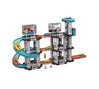 LIXSAZSE Mini rampa para Autos, Pista de Deslizamiento, Juguete para Interiores, diversión para niños y niñas, Actividades de Carreras cooperativas, Pistas Autos para, 78 Piezas