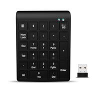 LIXSAZSE Mini Teclado para Oficina en casa, Teclado numérico para Ordenador portátil, inalámbrico de 27 Teclas, Respuesta rápida, Ordenadores alimentados por batería