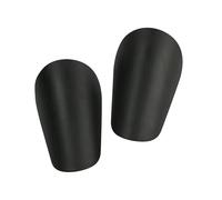 LIXSAZSE Miniespinilleras Ligeras y compactas para niños y niñas. Protegen contra Impactos. Son cómodas para Entrenamientos y Partidos de fútbol, Negro, Tamaño 10 x 6 cm