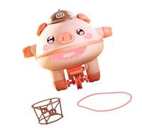 LIXSAZSE Monociclo de Juguete Gyro Balance Robot Pig Toy Presenta emocionantes desafíos de Equilibrio en un Paquete lúdico. Cerdo Dibujos Animados Que se balancea y Camina. , Rosa