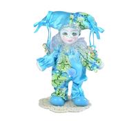 LIXSAZSE Muñeca Payaso Pintada a Mano, Bellamente Elaborada, Articulaciones Flexibles, Celebraciones Infantiles y Exhibición Coleccionable, Divertidas