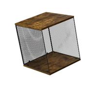 LIXSAZSE Organice Entre 50 y 60 Discos de Vinilo con Este Elegante Soporte para Discos de Vinilo. Es un Cubo Ideal para el hogar y se Puede apilar. Caja Almacenamiento para