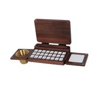 LIXSAZSE Paleta vacía, suministros de arte portátiles, caja de pintura compacta con construcción Para madera resistente, 24 compartimentos para mezclas creativas, accesorios paleta pintura, dibujo,