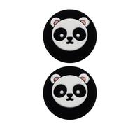 LIXSAZSE Paquete de 2 fundas protectoras para palanca de mando de animales de dibujos animados, tapas protectoras para Joystick, piezas de repuesto para controlador de consola de juegos, Negro