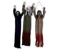 LIXSAZSE Paquete de 3 piezas de decoraciones de Halloween: fantasmas y esqueletos aterradores para casas embrujadas y decoración exterior.