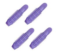 LIXSAZSE Paquete de 4 pinzas de raíz pelo voluminizadoras naturales, rizador plástico portátil, pinza rodillo, abrazadera estilismo, accesorios, regalos, Violeta