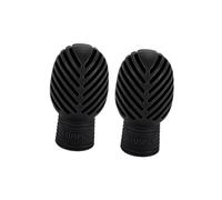 LIXSAZSE Parche de silicona suave para sordina de tambor, amortiguadores para baquetas, puntas para práctica batería, peso ligero, rendimiento asombroso para todo tipo, Negro, 17 x 32 mm