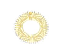 LIXSAZSE Peine elástico circular completo, peines flexibles, soporte para diadema, banda para la cabeza, senderismo, Amarillo