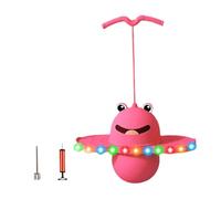 LIXSAZSE Pelota de Salto Pogo con Agarre Fuerte, Juguete para Ejercicios de Salto Altura al Aire Libre, increíble y Divertida Experiencia Fitness para niños y niñas, Rosa, 38x80cm