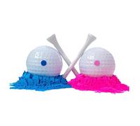 LIXSAZSE Pelotas de Golf Divertidas para revelar el género del bebé, rellenas de Polvos Colores, Suministros para Celebraciones al Aire Libre para Padres emocionados, Pelotas