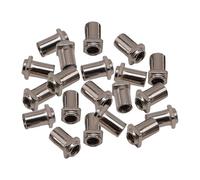 LIXSAZSE Piezas de batería duraderas. Tuercas de repuesto para tornillos batería M5 y M6. Fáciles instalar. Accesorio para caja. Suficientes para cubrir las necesidades, Plata, M5