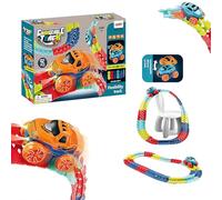 LIXSAZSE Pista de Carreras montada, Juguete Inodoro, Pista de Carreras Hecha en ABS para Tiempo Juego, ferrocarril elástica, Juguete para niños pequeños, Tipo 2