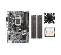 LIXSAZSE Placa Base B75 LGA 1155, Juego de CPU, Compatible con, VGA, 16GB de RAM máxima, Placa minería, Chip Red Integrado, Suministros para PC Escritorio