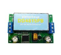 LIXSAZSE Placa convertidora de voltaje de 5-32V, altavoz DC-DC portátil, fuente alimentación, módulo refuerzo reductor, regulador modificado para automóvil, 15V con terminal