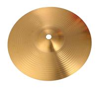 LIXSAZSE Platillo crash de cobre pulido para jazz. Sonido nítido y único para todos los niveles. Su grosor garantiza una larga vida útil. Fabricado en, Amarillo, 16 pulgadas