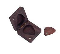 LIXSAZSE Púa de guitarra acústica, superficie hecha a mano, accesorio Musical, caja de púas de grano, regalos de música para guitarrista, piezas de instrumentos