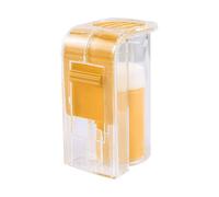 LIXSAZSE Receptor de marcado de abeja reina cría ligero y reutilizable para apicultores, marcador plástico ABS para manos, botella segura , amarillo