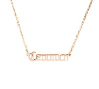 LIXSAZSE Retro doce signos del zodiaco palabra constelaciones tema amistad collar único elegante joyería cadena encanto colgante oro rosa, Capricornio