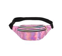 LIXSAZSE Riñonera Multifuncional Almacenamiento versátil para Essentials On-Go Riñoneras de PU Riñoneras para Mujer Riñonera Ancha, púrpura