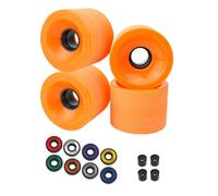 LIXSAZSE Rodamientos de Rueda de monopatín, Juego de Arandelas de Patinaje Longboard, Tabla de derrape, Accesorios de Mantenimiento de reparación de Deportes al Aire Libre de Repuesto, Naranja