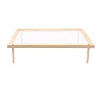 LIXSAZSE Soporte para secar fideos, rejilla de Para madera para pastas, color vainilla, 39 x 5 x 10 cm, secador de fideos, soporte para, para secar