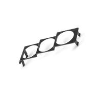 LIXSAZSE Soporte Triple para coche, 52mm, 3 agujeros, soporte de calibre único, montaje de Metal, medidor Universal duradero, Panel de vaina, accesorio de actualización automática