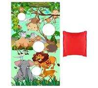 LIXSAZSE Tablero Corn Hole Hogar Padres Niños Accesorios Inspirar a los niños a sobresalir en juegos de lanzamiento mientras fortalecen las relaciones familiares durante el juego Juego de bolsas arena