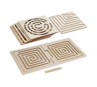 LIXSAZSE Tablero de Actividades de Laberinto Juguete Reutilizable para motricidad Fina, Desarrollo Cerebral y Entrenamiento Control del lápiz, Juguetes Laberinto para Pensamiento Creativo, Desarrollo