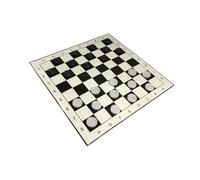 LIXSAZSE Tablero de Damas clásico, Damas internacionales, Juego de Plegable para Exteriores, para Todas Las Edades. Diseño estándar internacionales, Apto para Jugadores Todas Las Edades. El