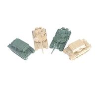 LIXSAZSE Tanques en Miniatura de simulación, Escala 1144, Modelo de Tanque blindado, vehículo Juguete para Viajes, Entretenimiento, decoración del hogar, Rompecabezas, Juegos Modelos Tanques,