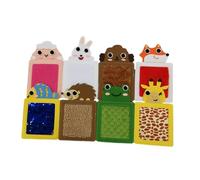 LIXSAZSE Tapetes educativos para niños, actividades en el aula, que brindan un juego sensorial atractivo con almohadillas táctiles de percepción animal, juguete interactivo de aprendizaje, aprendizaje