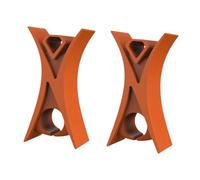 LIXSAZSE Tapón para violín, accesorios para instrumentos de, abrazadera para cuerdas de orquesta, violín, viola, enseñanza, aprendizaje, pieza para, naranja, 1.3 x 1. x cm