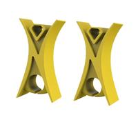LIXSAZSE Tapón para violín, accesorios para instrumentos de, abrazadera para cuerdas de orquesta, violín, viola, enseñanza, aprendizaje, pieza para, amarillo, 1.3 x 1. x cm