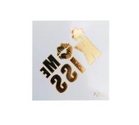 LIXSAZSE Tatuajes Moda Etiqueta Dorada Delicadas Despedidas de Solteras Decorativas Conveniente Arte Corporal Suministros de Decoración Decoraciones Boda, PD-05.55 * 55mm
