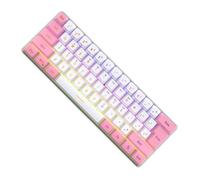 LIXSAZSE Teclado mecánico con Cable RGB, 61 Teclas, Juego de Oficina, Escuela, Trabajo, Escritorio, portátil, reemplazo de Teclado, actualización Repuesto