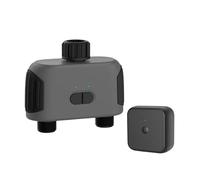 LIXSAZSE Temporizador de riego con Control bidireccional Bluetooth/Wifi adecuado para regadera de jardín riego por goteo ABS, Bluetooth+Wi-Fi